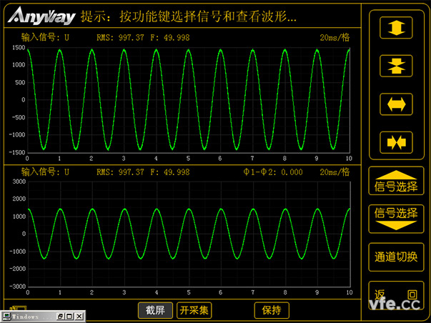 工頻磁場抗擾度試驗(yàn)中波形