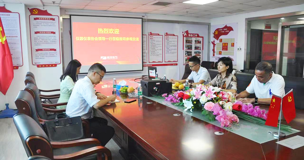 湖南省儀器儀表行業(yè)協(xié)會(huì)秘書(shū)長(zhǎng)徐振軒一行蒞臨銀河電氣調(diào)研